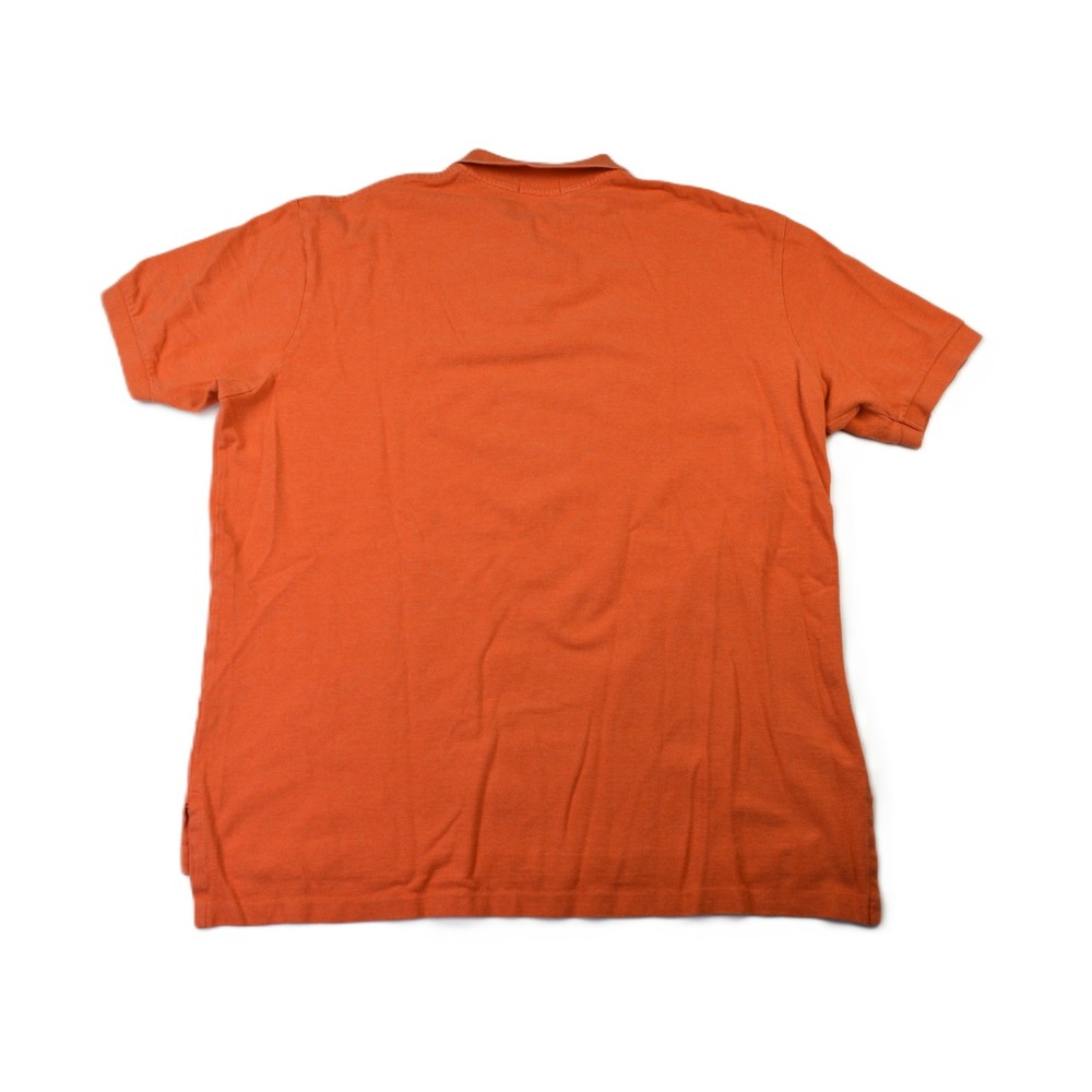 Polo Ralph Lauren Mens XXL Orange Cotton Pique Short Sleeve Pony Logo Polo Shirt - Picture 4 of 9